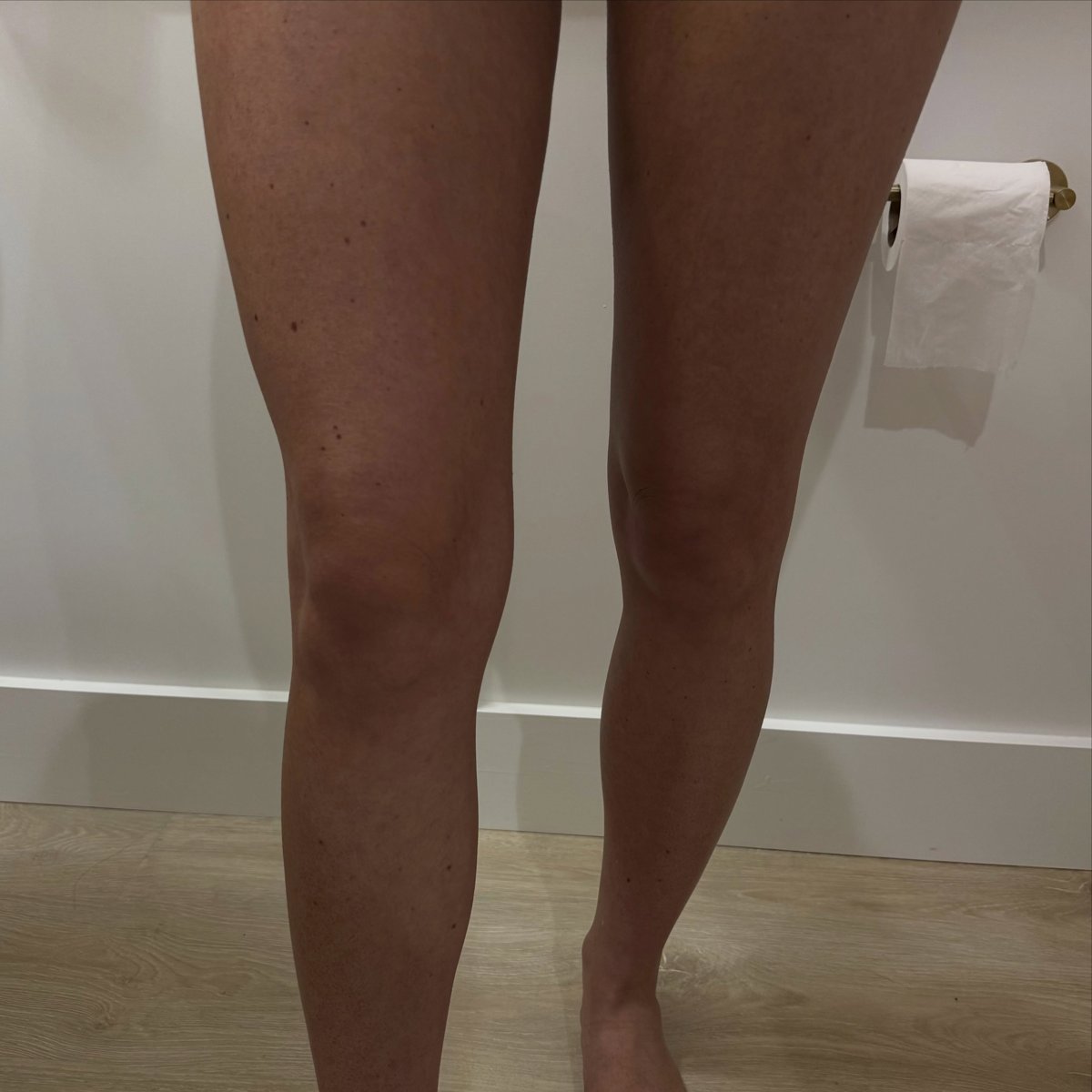 Spray tan line result